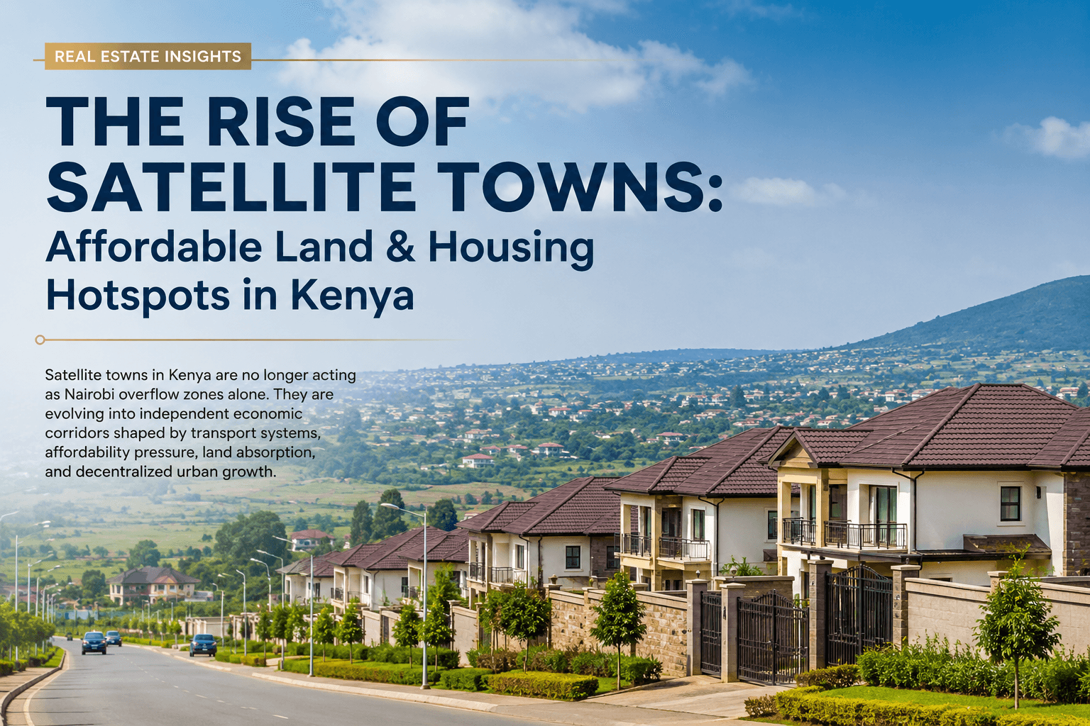 The Rise of Satellite Towns: Affordable Land & Housing Hotspots in Kenya