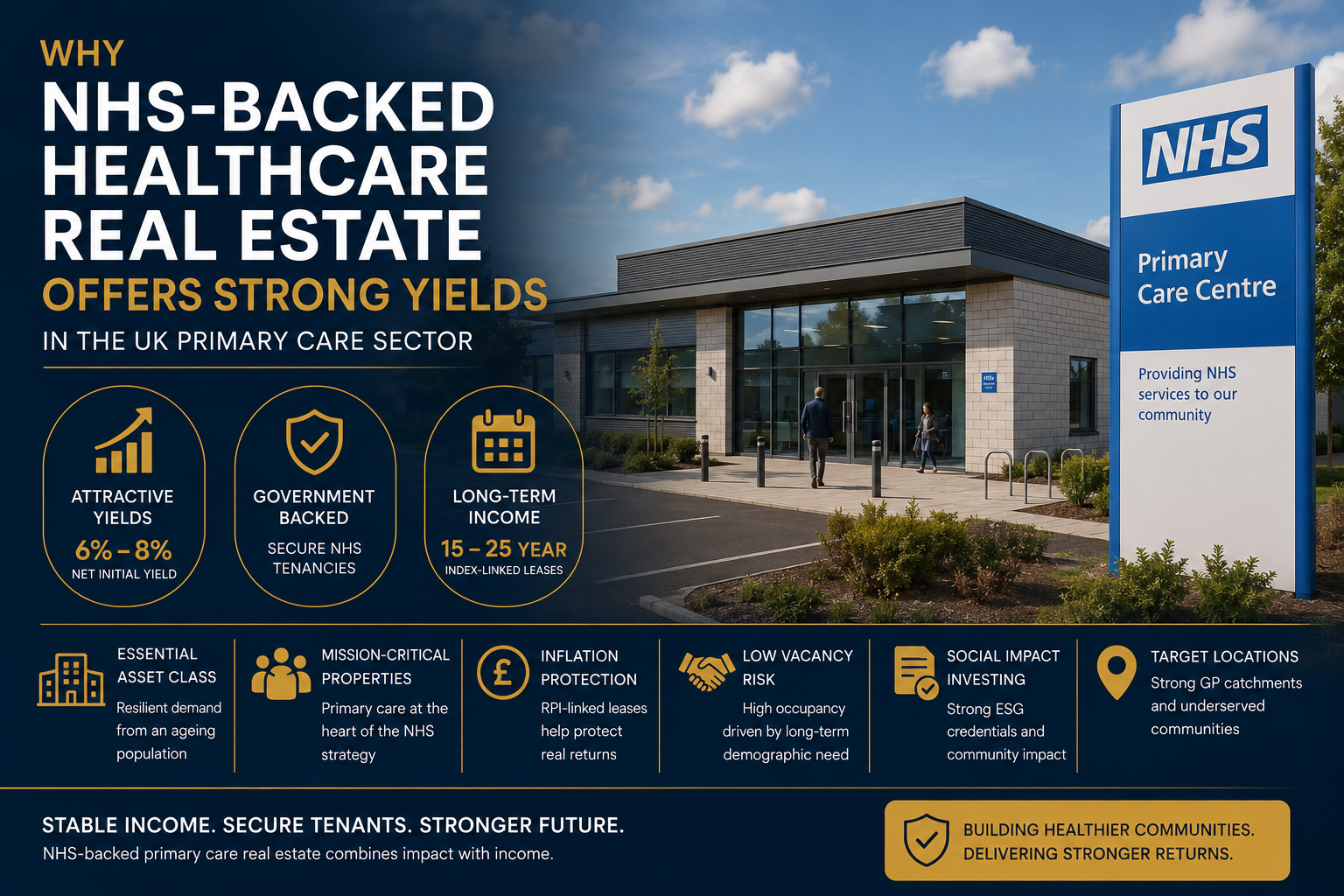 Why NHS-Backed Healthcare Real Estate Offers Strong Yields in the UK Primary Care Sector