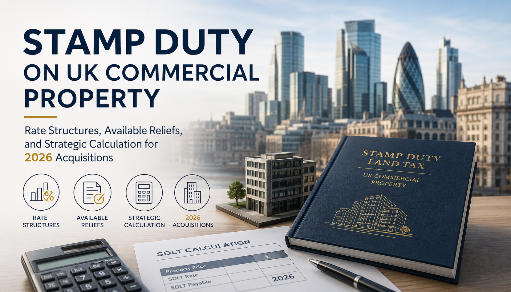 How the Stamp Duty on UK Commercial Property Rate Structures, Available Reliefs, and Strategic Calculation for 2026 Acquisitions can be avhieved