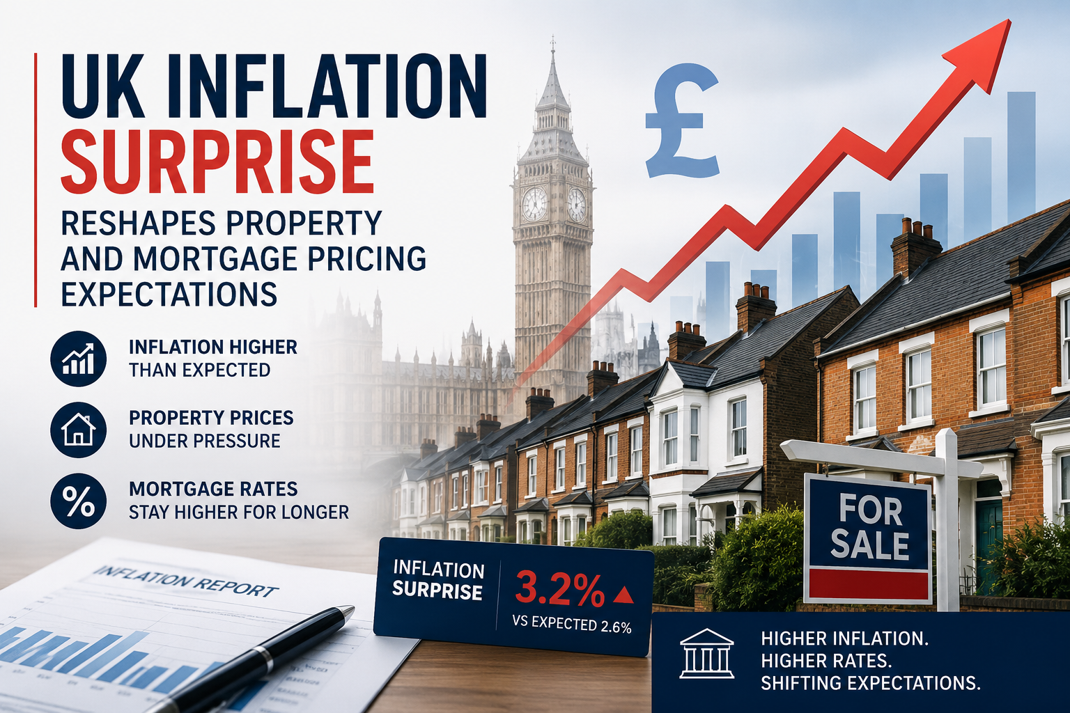 UK Inflation Surprise Reshapes Property and Mortgage Pricing Expectations